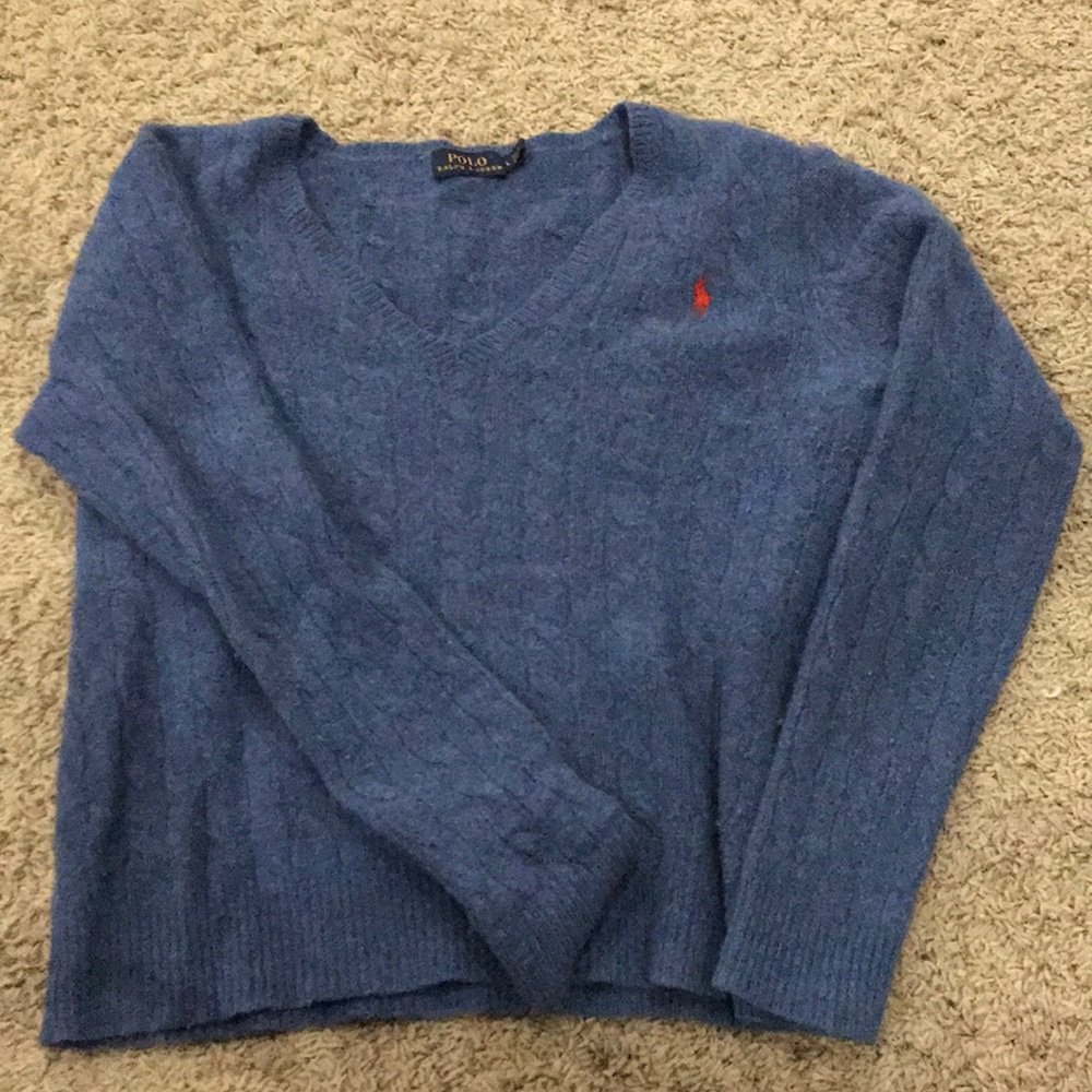 Blue polo sweater!😍 Worn once :)